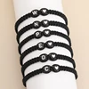 26 lettres initiales coeur Bracelets à la main réglable A-Z nom tressé Bracelets pour femmes hommes amitié bijoux
