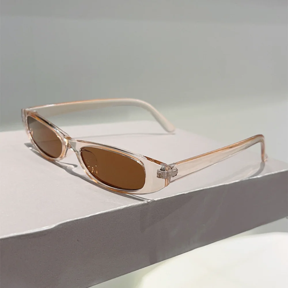 Vintage Kleine Rechteckige Sonnenbrille für Damen und Herren Y2K-Stil Schmaler Rahmen Retro Trendige Sonnenbrillen Mode Streetwear Eyewear UV400 – Detail 7