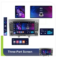 Podofo pour Peugeot 308 (T7) / 408 Autoradio sans fil CarPlay Android Auto GPS Navigation FM WiFi BT Stéréo multimédia RDS EQ 4