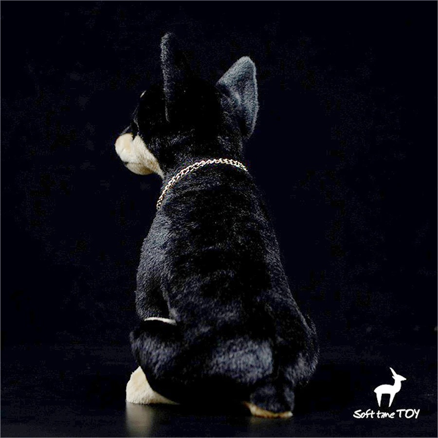 Doberman Pinscher High Fidelity Anime Cute Plushie Doberman Dog Plush Toys Lifelike Animals Simulation Stuffed Doll Kawai Gifts 4