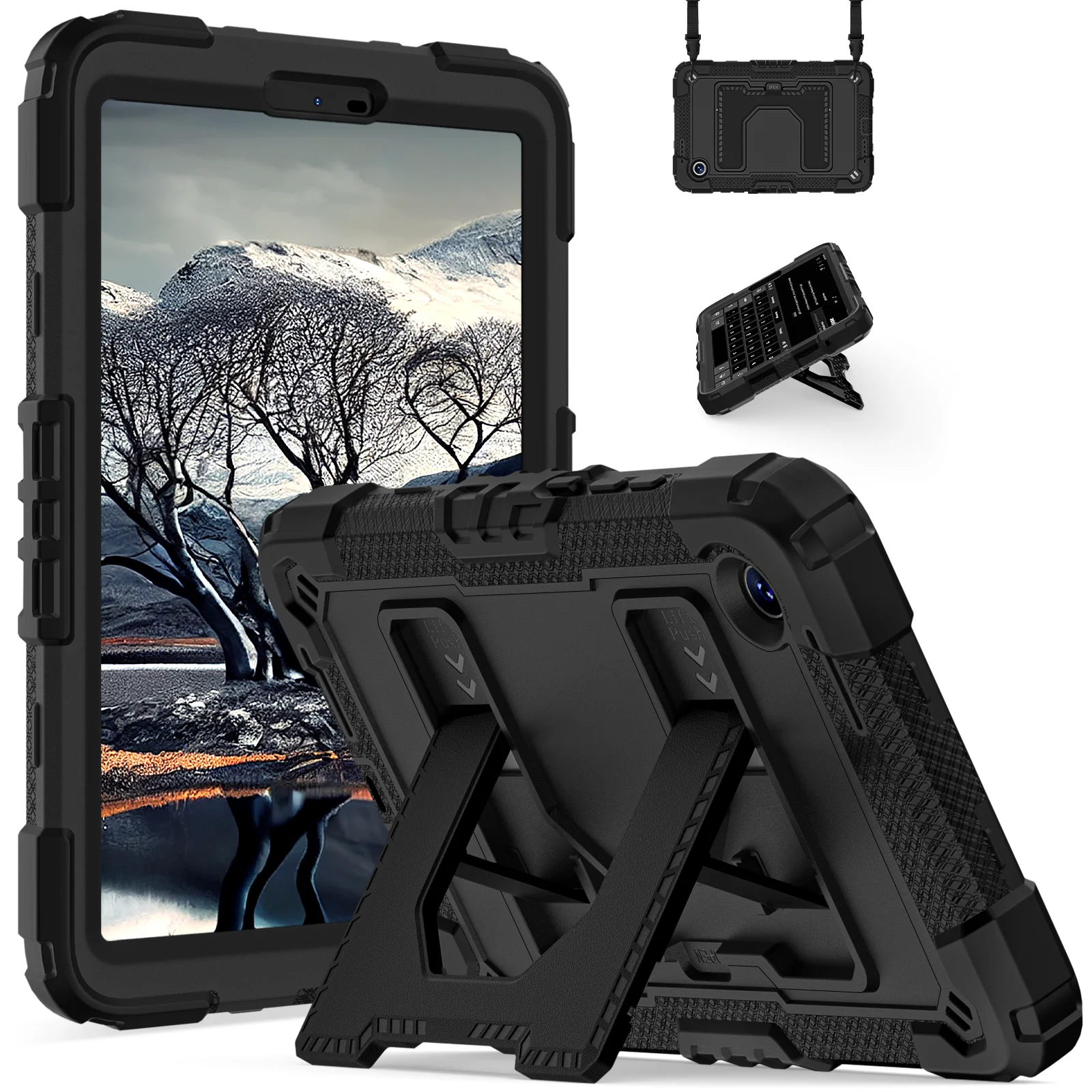 Enhanced Rugged Armor Stand Tablet Cover, 8.7 Inch