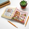 Coloring Book For Adults And Teens Halloween Theme Featuring Adorable Creepy Creatures In Cozy Moments Relaxation Graffiti Gift 2