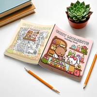 Coloring Book For Adults And Teens Halloween Theme Featuring Adorable Creepy Creatures In Cozy Moments Relaxation Graffiti Gift 2
