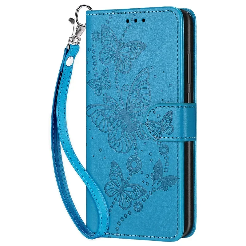 Luxury Leather Flip Wallet Case - Shockproof Design with Pattern Etui