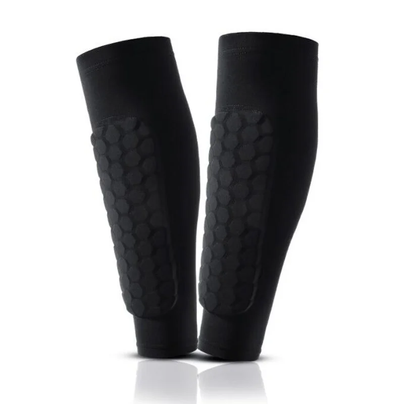 1 piece Honeycomb Soccer Shin Guards Football Shields Sports Legging Shinguards Leg Sleeves Protective Gear Shank Protector soccer shin guards shin guard pads