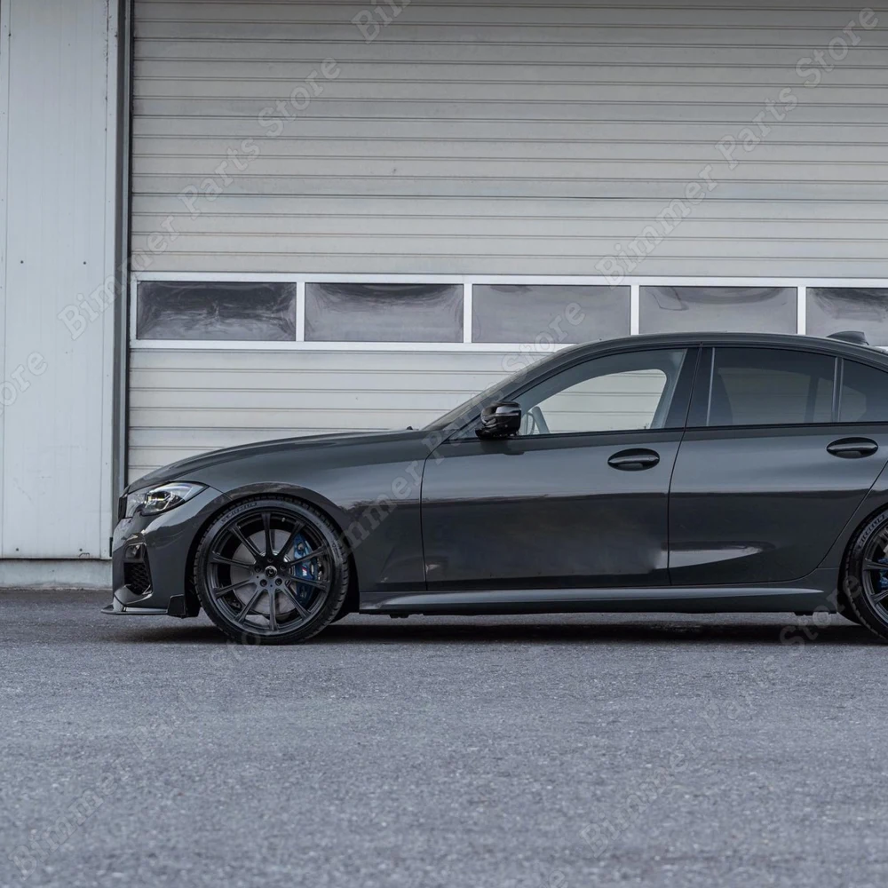 Front Bumper Lip Splitter For BMW 3 Series G20 (2019-2022) 330i, M340i - 3-Piece, Fits M Sport Bumpers