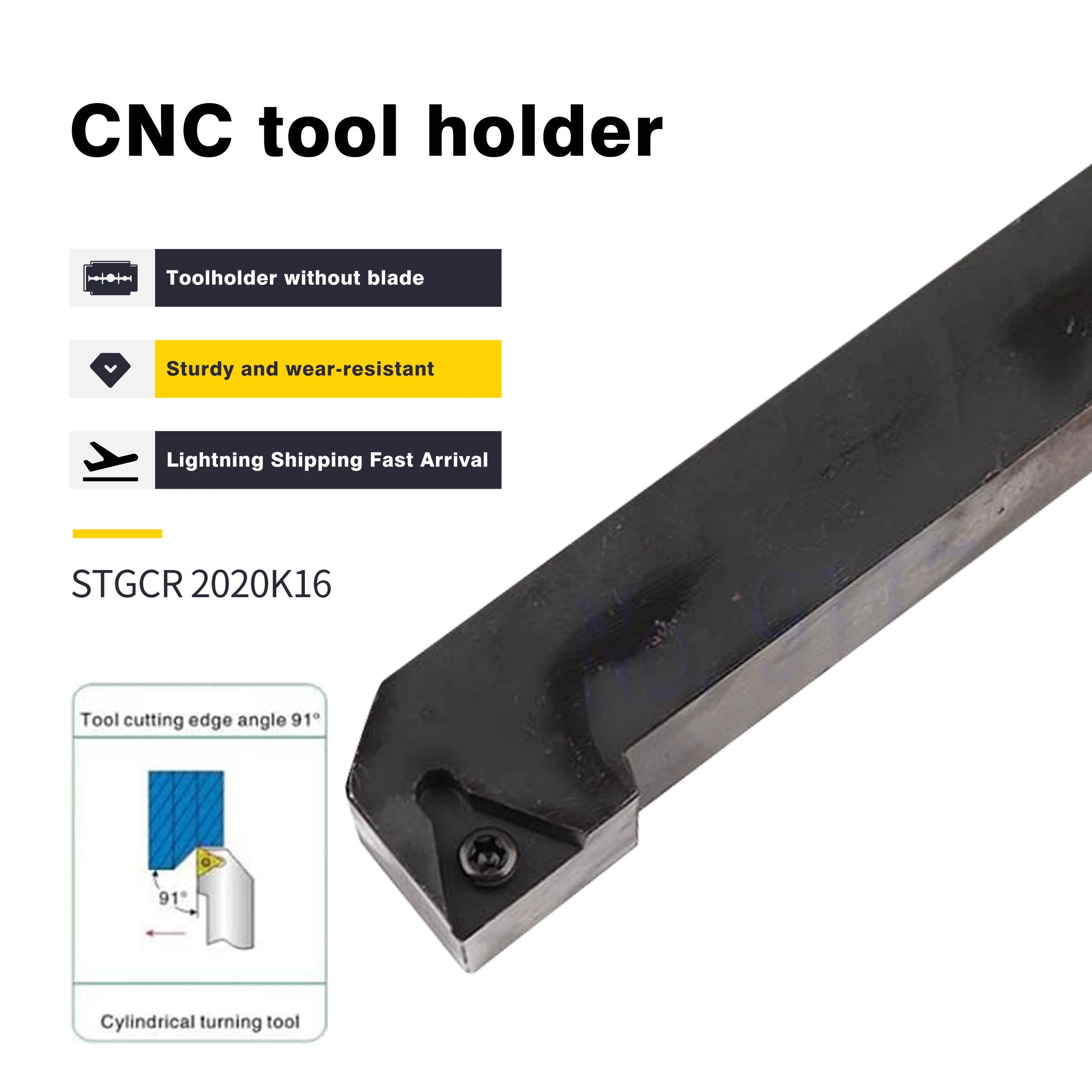 

Токарный станок с ЧПУ STGCR0808H09 STGCR1212H11 STGCR1616H16, держатель внешнего режущего инструмента