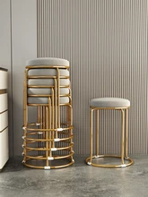 

Small Stool Home round Stool Living Room Bedroom Dressing Stool Dining Table Stackable Storage Spare Bench