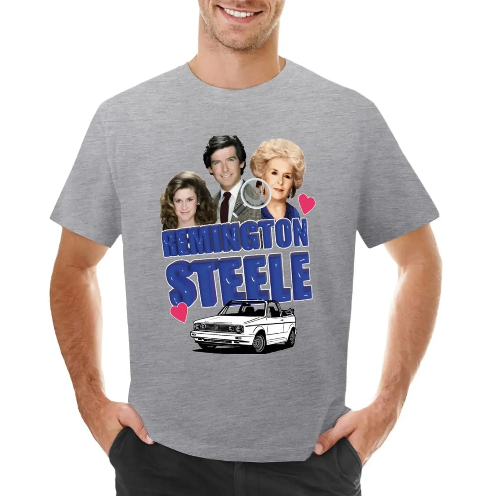 Remington Steele, Private Othist Laura Wolford Investigates T-Shirt Anime Animal Prinfor Boys T-Shirt Men