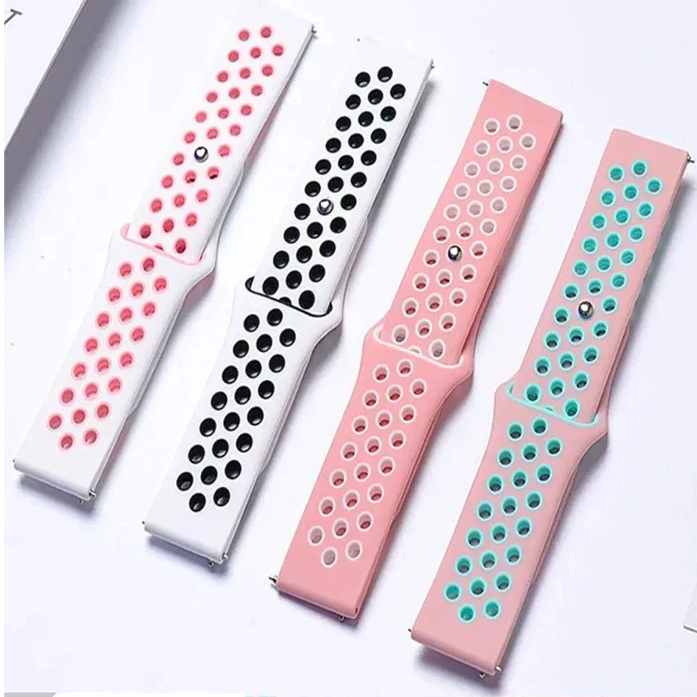 Sport Silicone Bracelet – Premium Watch Strap Replacement (20mm/22mm)
