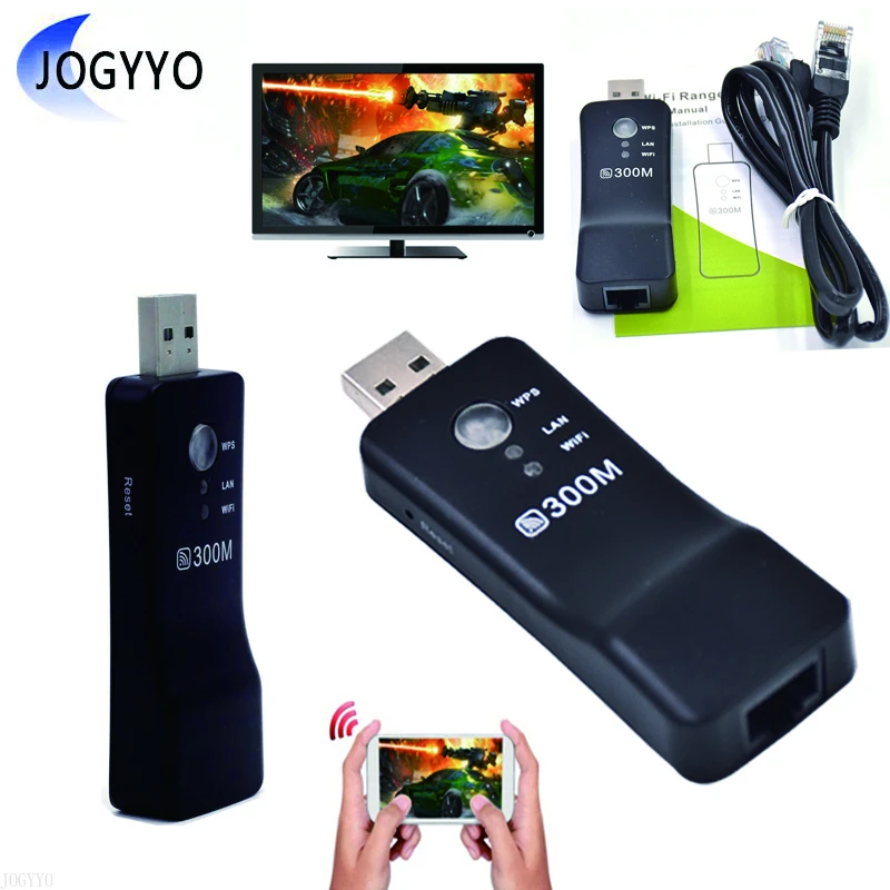 2021 New 300Mbps TV Stick  USB WiFi Smart Adapter Universal Wireless TV Network HDTV For Samsung Sony LG Any TV