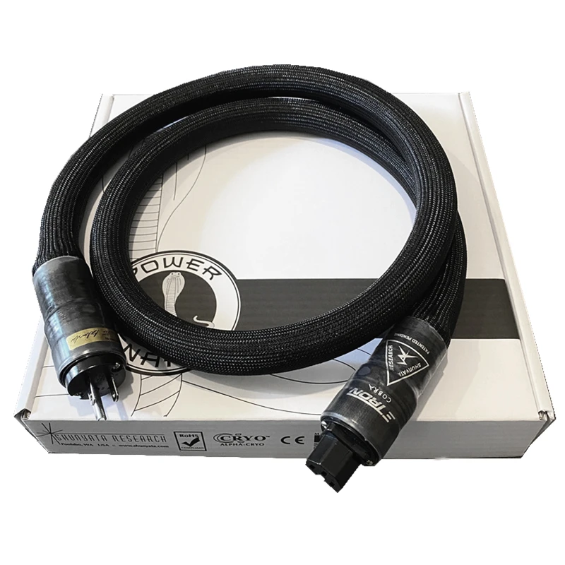Nuovi Serpenti Shunyata Ricerca Cobra Cavo Di Alimentazione Audio Spina Usa/Ue Amplificatore Audio Hifi Cavo Di Alimentazione Ca