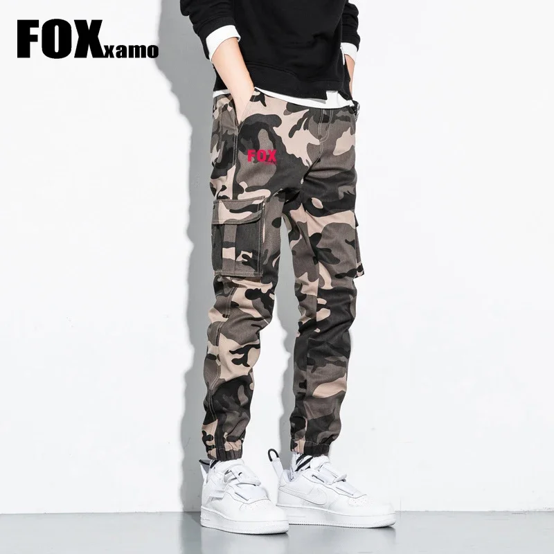Fox Xamo 전술 위장 조거, 야외 립스톱 카고 바지, 작업복, 하이킹 사이클링 전투 바지, 남성용 스트리트웨어