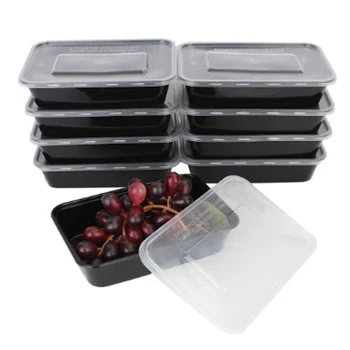 Boîtes à lunch réutilisables micro-ondables, stockage des aliments et des repas, plusieurs boîtes à bento, 10 pièces 1