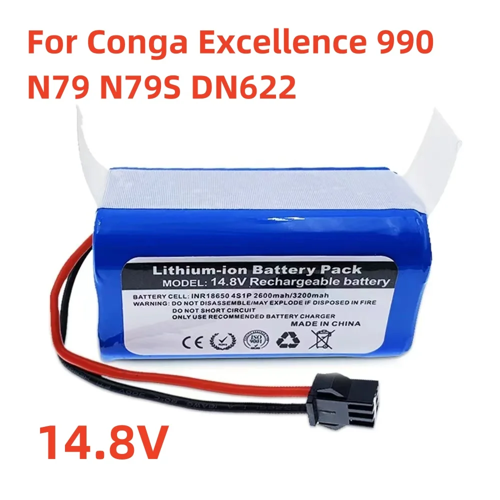 

18650.00 For Conga Excellence 990 Ecovacs Deebot N79 N79S DN622 Eufy RoboVac 11 11S RoboVac 30 Etc battery pack
