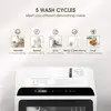Compact Countertop Dishwasher with 5L Water Tank & Inlet Hose 5 Washing Programs Baby Care Portable Dishwashers Small Spaces and 2