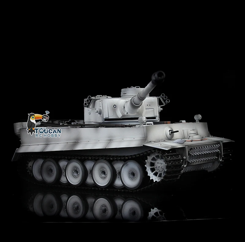 1/16 HENG LONG 7.0 메탈 타이거 I RTR RC 탱크 3818 360도 회전 포탑 TH17280-SMT4 포함