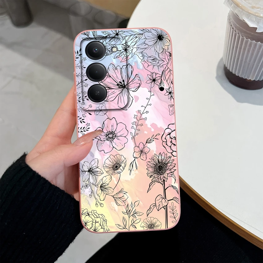 Delicate Lace Pattern Phone Case with Camera Protection & Shock Absorption