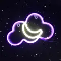 CloudMoonwhitePurple