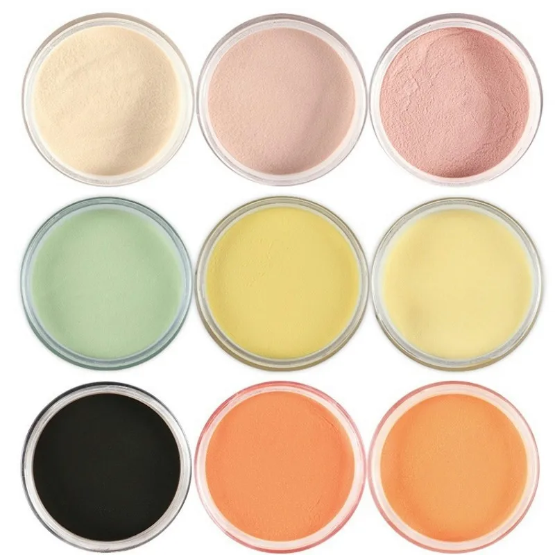 

9Pc/Set Nude Sculpture Acrylic Powder Nail Stuff 3D Carved Extension Pigment Nail Supplies for Professional Manicure Accessories