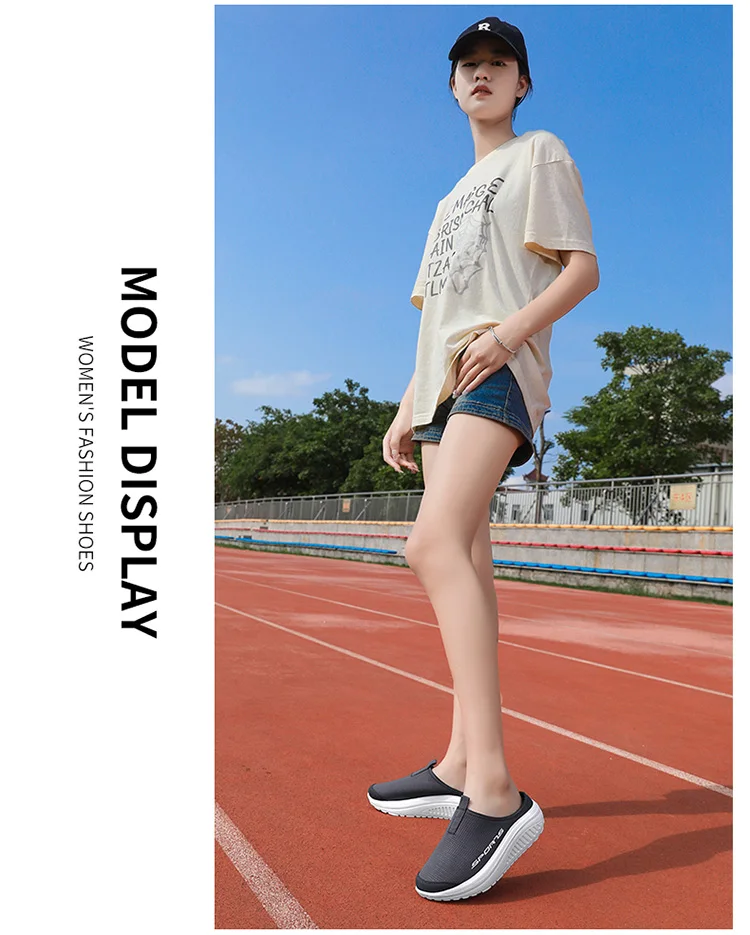Women's Height Increasing Casual Walking Shoes with Soft Thick Sole Convenient Comfortable Female Lightweight Sport Sneakers