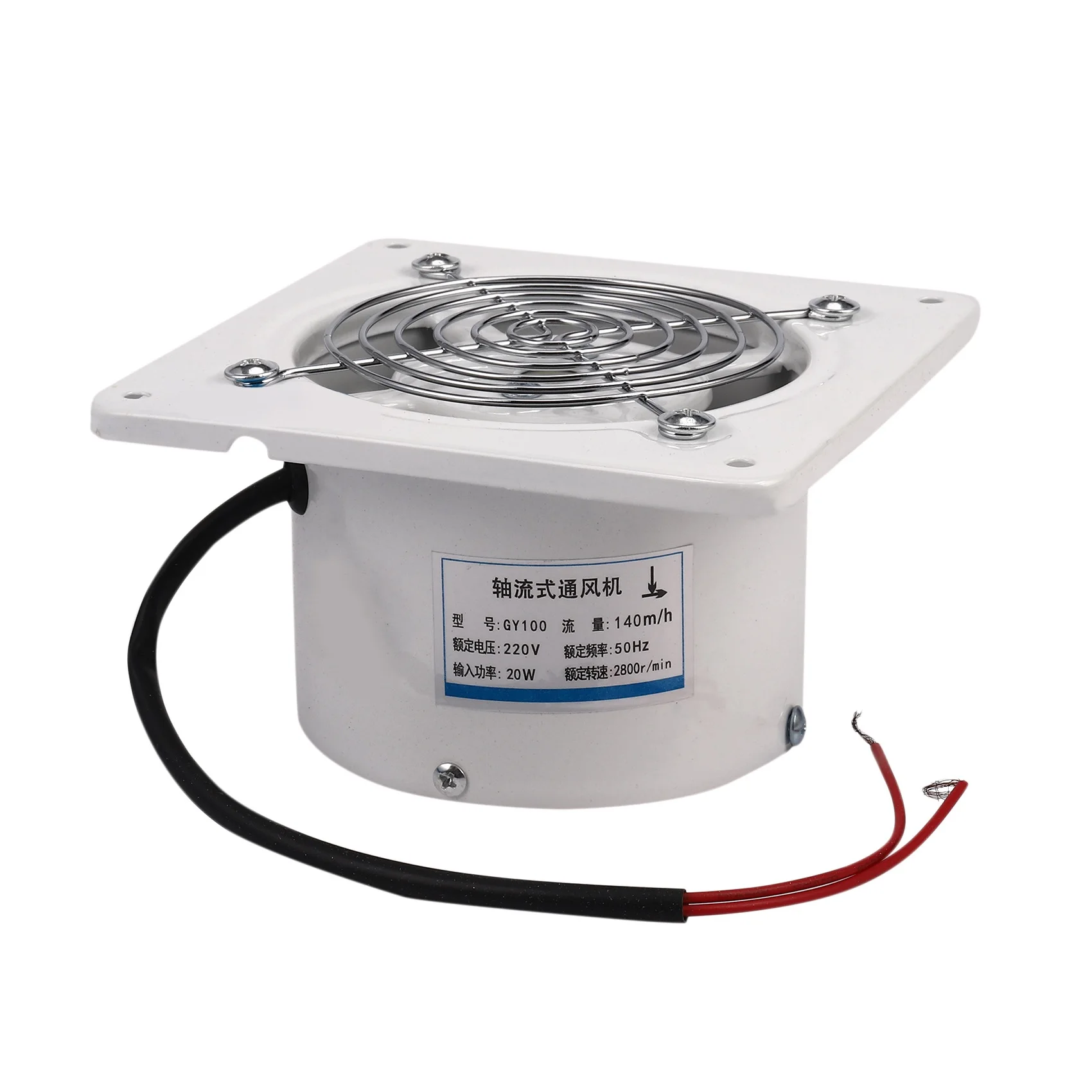 4 Inch 20W 220V Ventilating Exhaust Extractor Fan Window Wall Kitchen Toilet Bathroom Blower Air Clean Cooling Vent