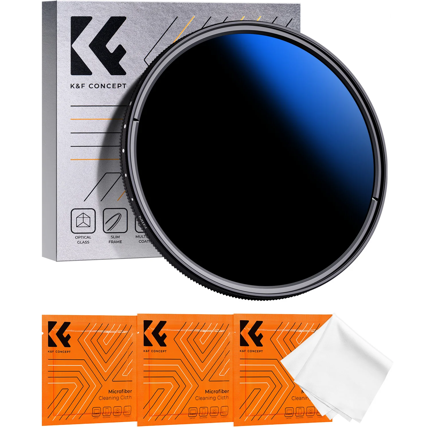

K & F Concept 77 мм серии Nano K, регулируемый светофильтр для объектива камеры (1-11 Stops), 18 многослойный Регулируемый Фильтр нейтральной плотности
