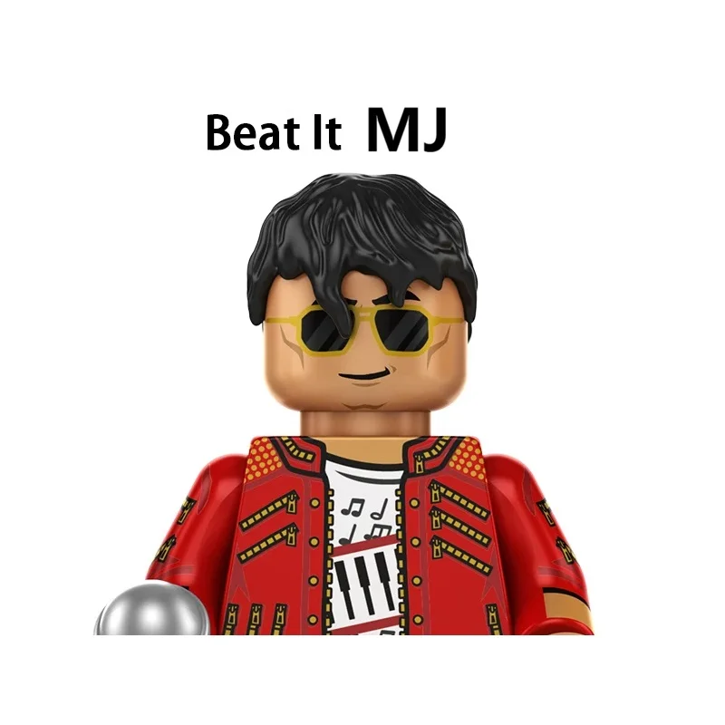 킹 오르 팝 MJ 빌딩 블록 마이클 미니 액션 피규어 장난감
