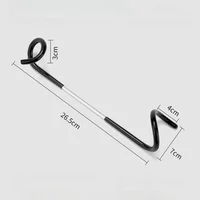 Pigtail Hook Car Camping Multifunctional Tent Light Outdoor Tools For camping lights, non-slip iron and rubber tent light stand 2