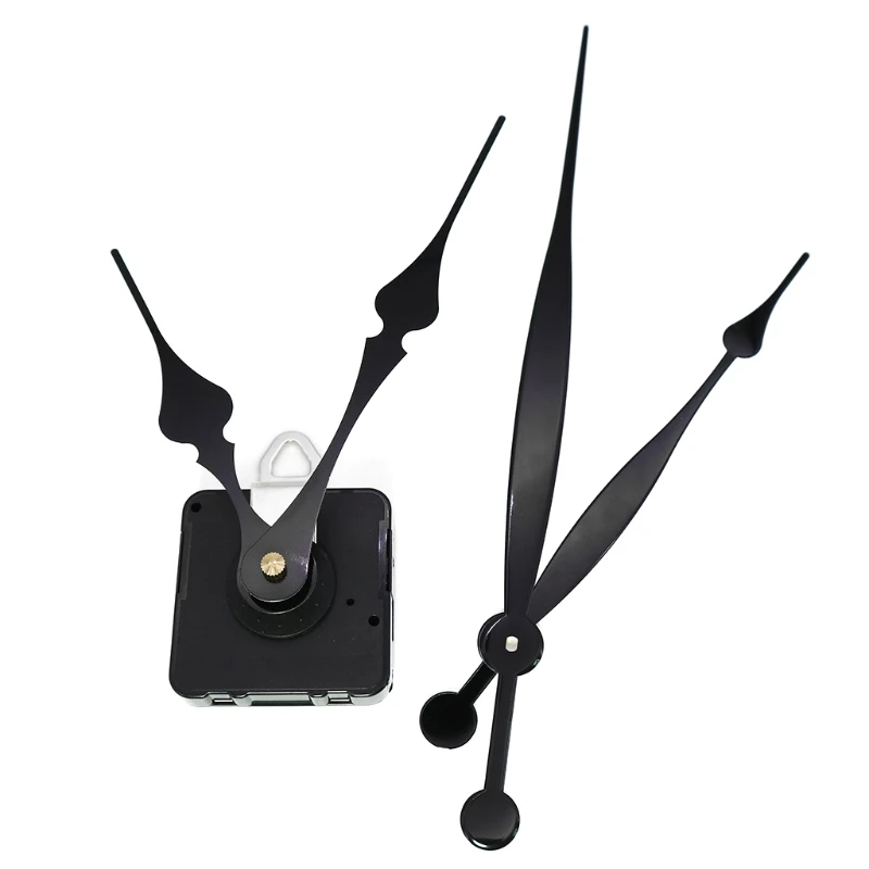 1 Set Silent Quartz Clock Movement 2 Pairs Long Axis and Short Axis Clock Mechanism with Manual Power Wall Clock Mechani 5