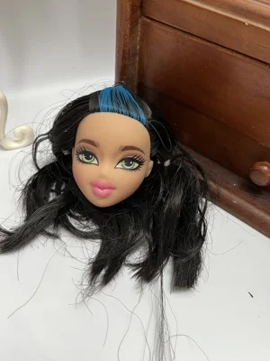 Jointed Big Colorful Hair Doll Big Head Original DIY Accessories Purple White Hair body beizi bartz 1/6 monster high doll