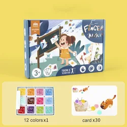 Creative Fingerprint Art Set for Kids - DIY Graffiti & Drawing Kit for Early Learning (A)