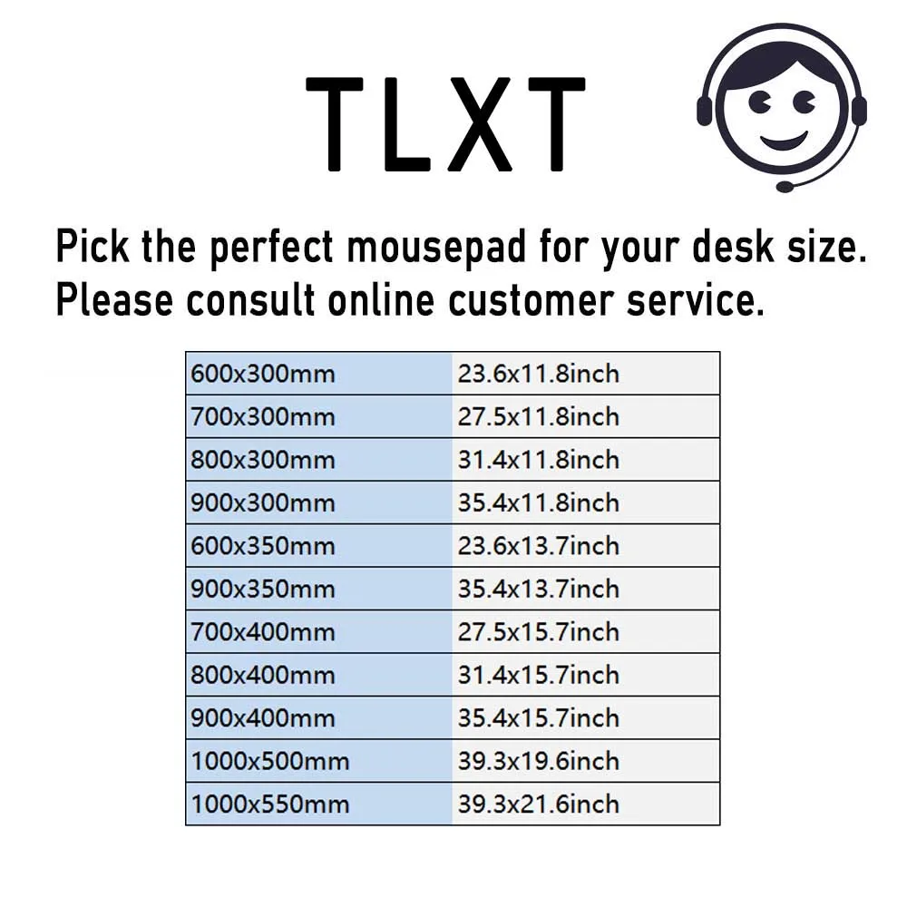 Grande Gaming Mouse Pad com Borda de Bloqueio Preto e Branco Gamer Grande Mouse Mat Computador Mousepad Teclado Mesa Mouse Pad Deskpad - Imagem 3