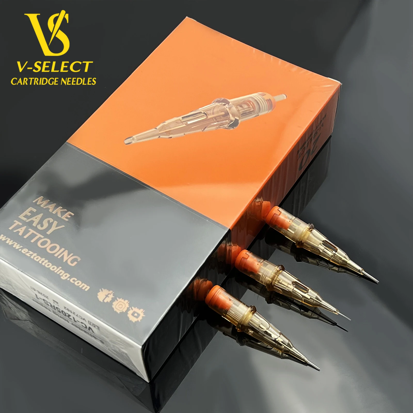 Ez Vselect Cartridge Tattoo Needles 10 0.30mm Round Shader Tattoo
