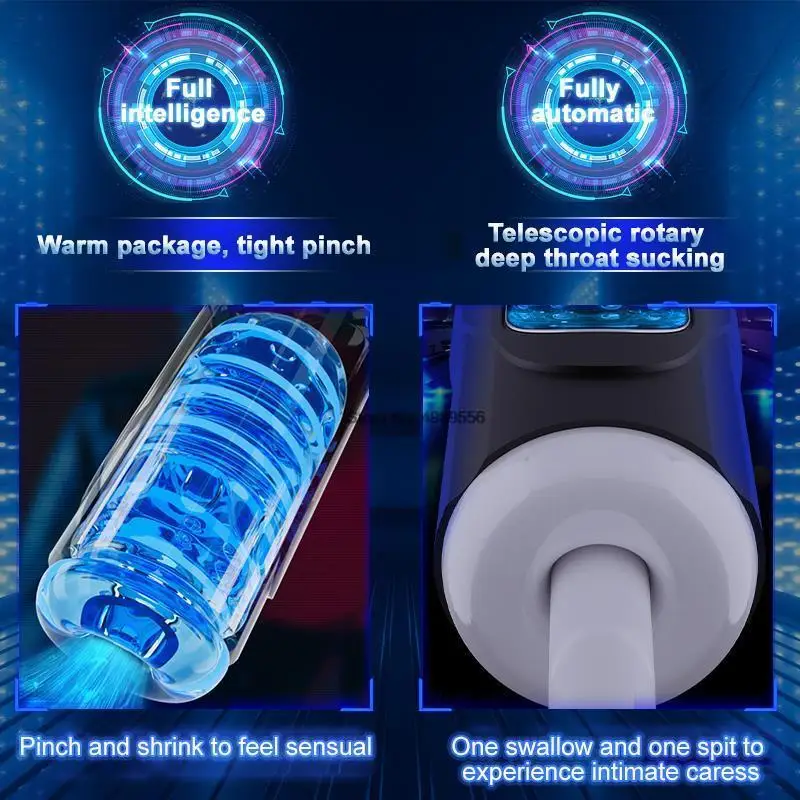 Masturbator Male Intelligent Automatic Powerful Sucking Rotating Vibrator Intelligent_voghion.com