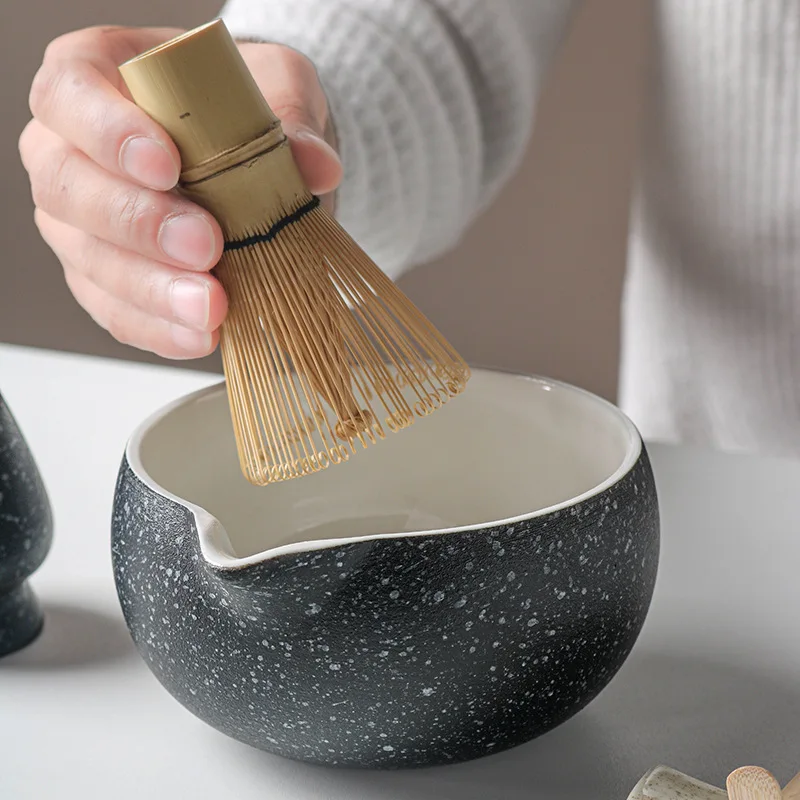 10pcs/set Matcha White Tea Whisk Teaware Japanese Ceremony Bamboo Chasen Tea Tool Brush Exquisite Matcha Kit Teawares