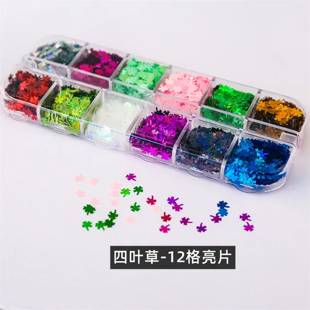 Holographic Butterfly  Heart Multi Shape  Laser Symphony Butterfly Sequins 3D Colorful Sequins Manicure  Nail Art Decoration MJLP-050