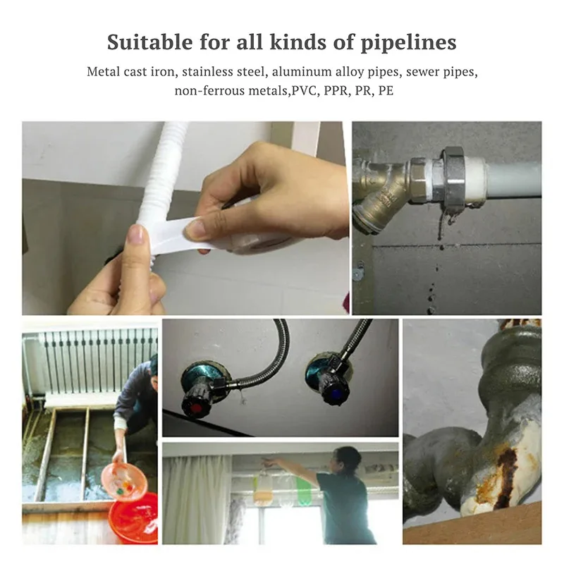 1/2/3pcs Self-adhesive Waterproof Tape Patch Bond Seal Repair Stop Leak Proof Adhesive Tape forBathroom Shower Water Pipe Repair