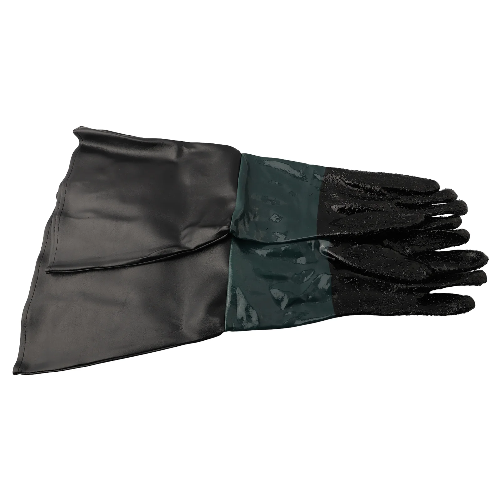

Sandblasting Gloves Sand Blasting Glove 1 Pair For Heavy-Duty Sandblasting Green + Black Work Gloves Brand New