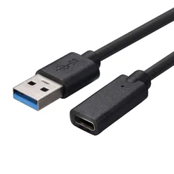 USB 3.0 to Type - C Female Extension Cable - Universal Compatibility - 1m