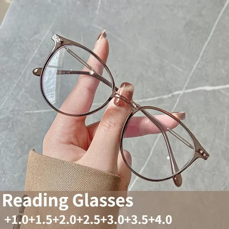 

Новые очки для чтения женские очки с защитой от синего света модные очки высокой четкости с защитой от усталости мужские и женские высококачественные очки для дальнозоркости