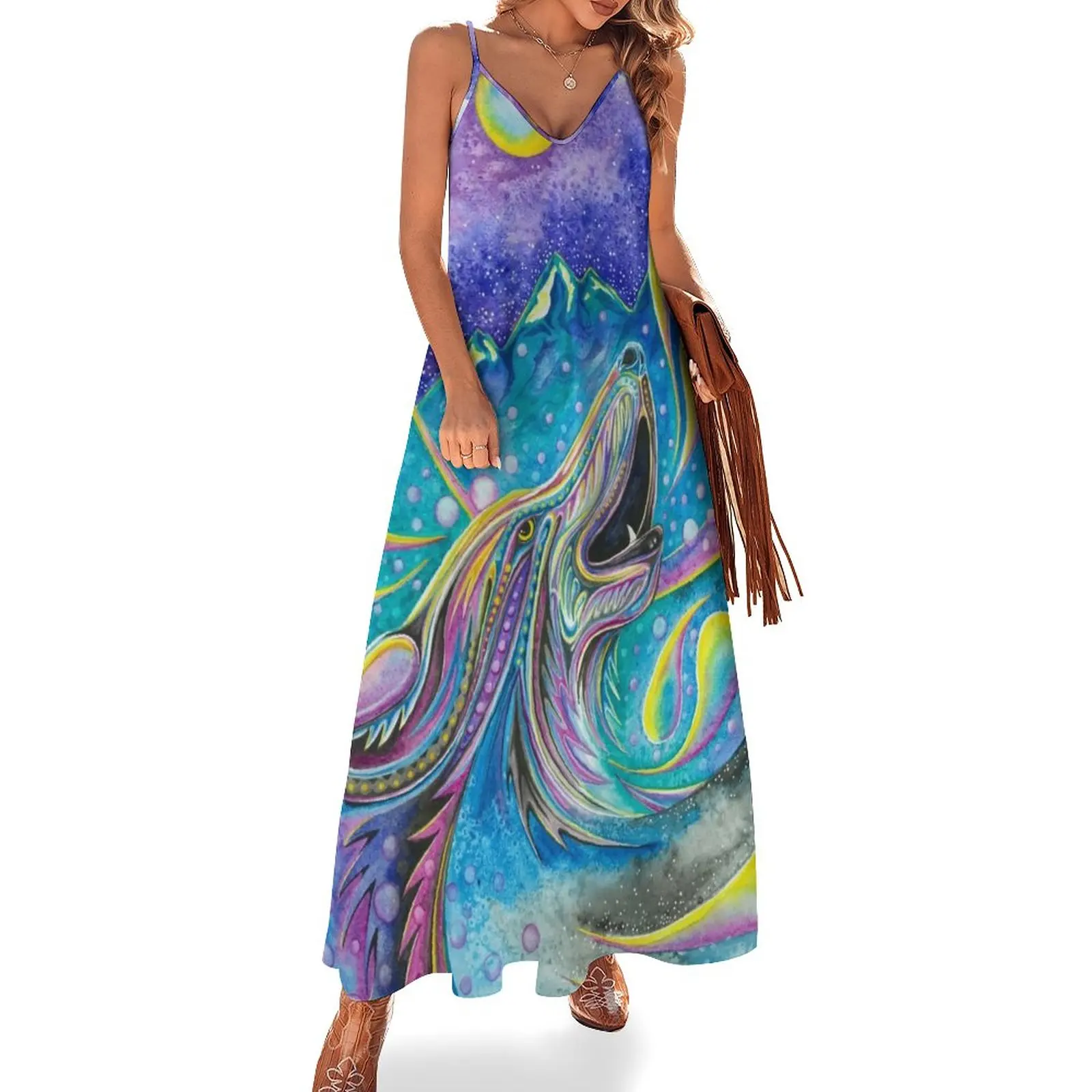

Sprit of the Wolf Sleeveless Dress clothing women summer 2024 Casual dresses Woman clothes women dresses