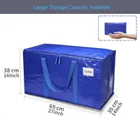 Extra Large Heavy Duty Moving Bags with Strong Zipper — Durable Packing & Storage Tote for Clothes, Bedding, and More - Image 4