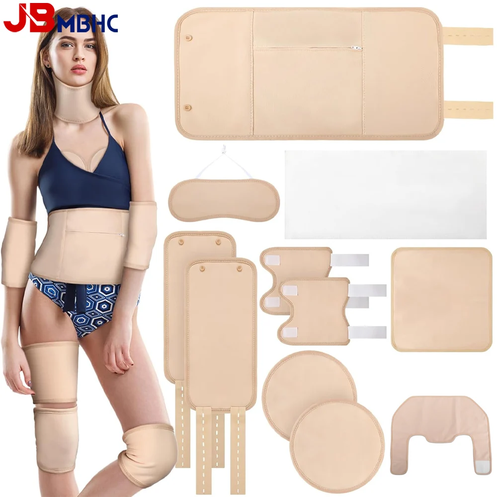 Castor Oil Pack Wrap Reusable Organic Cotton Castor Oil Pack for Shoulder Back Hand Wrap for Insomnia Constipation castor oil packs