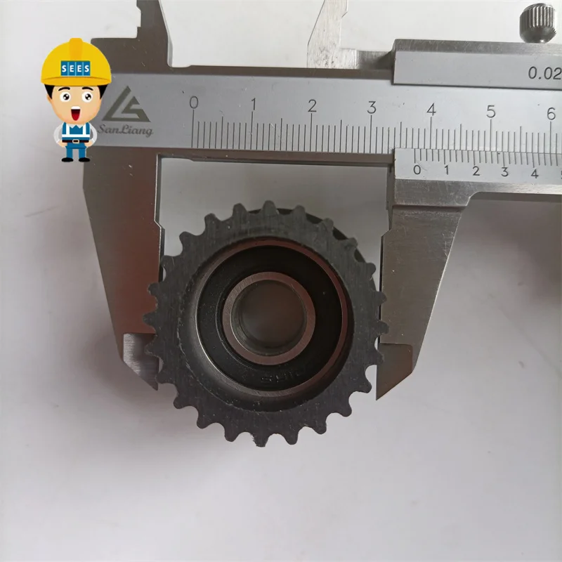 SEES 5pcs OD42.7mm/37mm 엘리베이터 도어 모터 벨트 풀리 롤러 (액슬 없음) H35mm 24Teeth 엘리베이터 부품