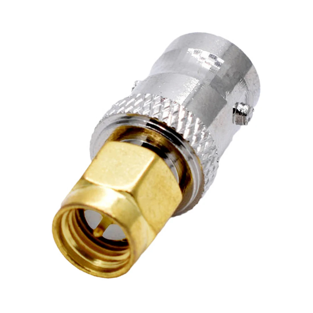 1pc BNC Female Jack  to  SMA  Male Plug  RF Coax Adapter Modem Convertor Straight Nickelplated  NEW Wholesale