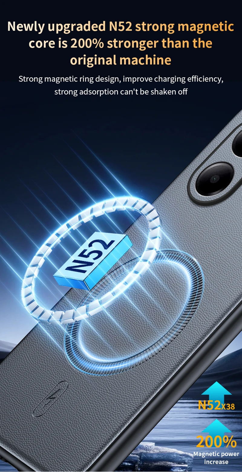 Für Poco X7 Pro Fall Magnetische Leder Schild Abdeckung Für Poco X7 Pro Anti-Fingerprint Nicht-Slip PC + TPU – Detail 9