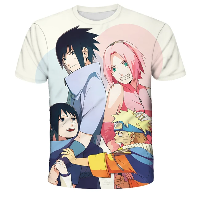 Naruto desenhos animados 3D imprimir t-shirt, camisa de manga curta Kakashi  para meninos e meninas, camisa infantil - AliExpress