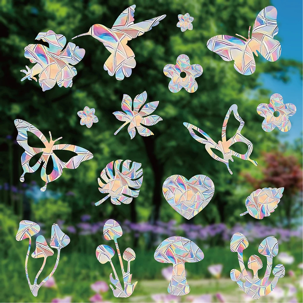 Description Picture 5 of itemElectrostatic Rainbow Window Film Creative Chic Lightcatcher Rainbow Sticker Prismatic Butterfly Accessories Home Decorations
