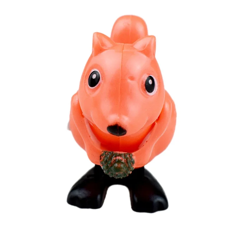 Clockwork Jumping Squirrel Animal Clockwork Toy Novelty Cute Funny Simulation Small Squirrels Will Walk Kids Toys